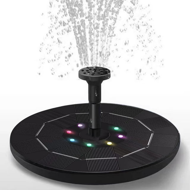 Fuentes de piscina circulares cuadradas para piscinas enterradas sobre el suelo, bomba de fuente de agua con energía solar para piscina, exterior-1PC