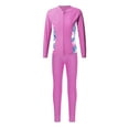 thumbnail image 5 of Sholeno Girls Quickly Dry Rash Guard Bathing Suit UPF 50+ Long Sleeve Swimsuit Beach Sports Swimwear Pink 14, 5 of 7