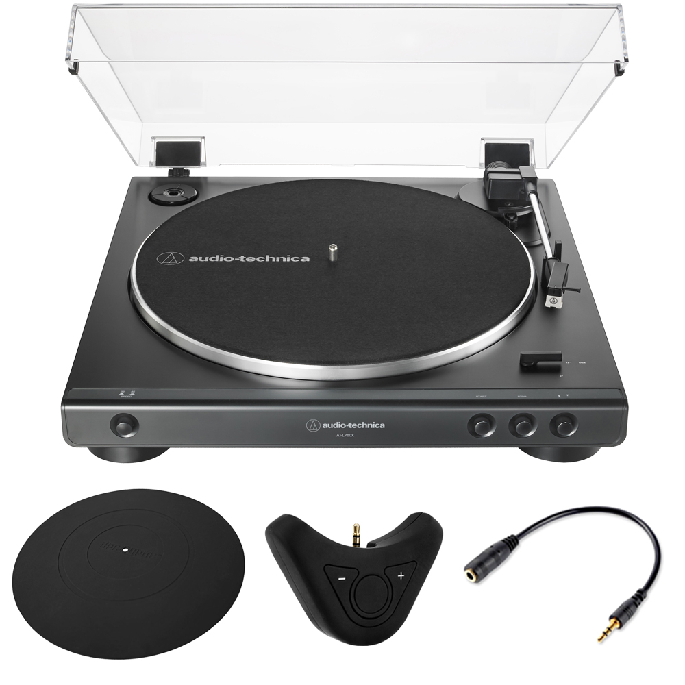 AudioTechnica ATLP60XBK Fully Automatic BeltDrive Stereo Turntable