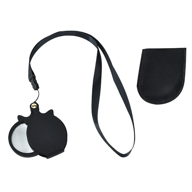 64mm llavero portátil lupa plegable lectura lupa joyería Negro Yuyangstore Lupa de bolsillo