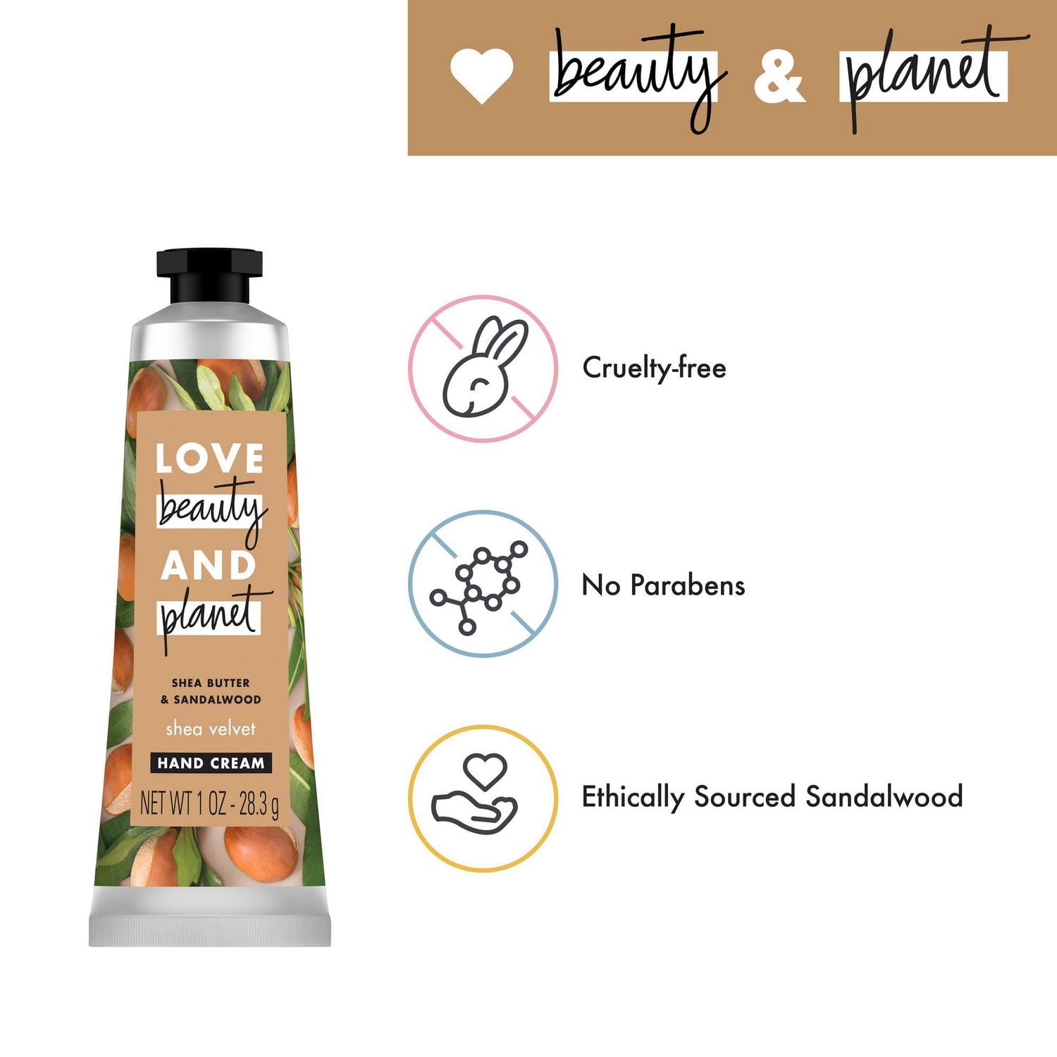 Love Beauty and Planet Shea & Sandalwood Hand Cream