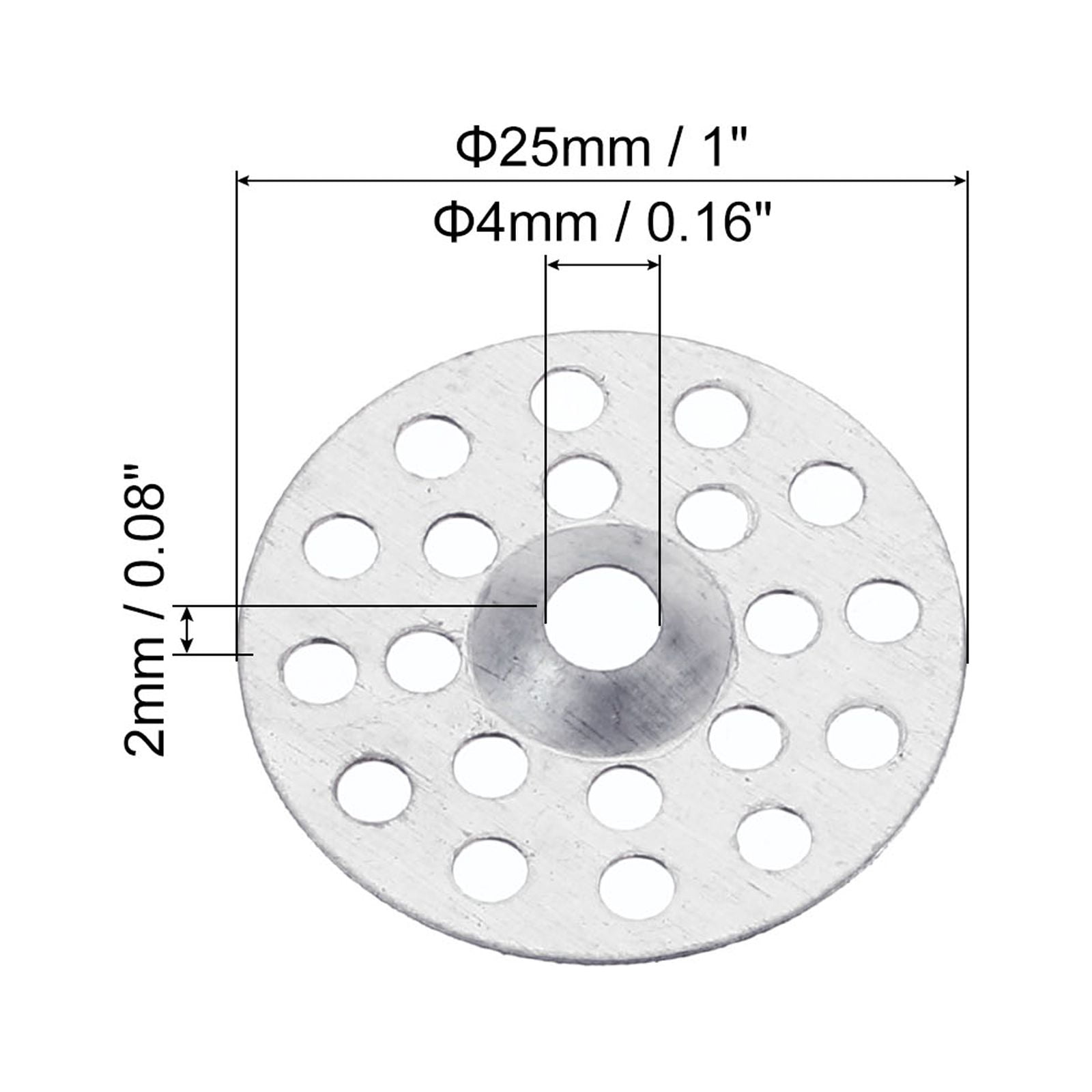 Uxcell 25mm x 2mm Washers for Fixing Insulation Board Flat Metal Gaskets Pin Fasteners 400 Pack