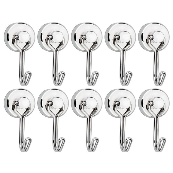 10 Pcs D20mm Magnetic Hooks, 40lbs Strong Magnet Hooks For Kitchen, Home, Cruise, Workplace, Office And Garage. Convenient And Practical Small Kitchen Tools