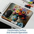 thumbnail image 6 of FeBohao Funny Mouse Pad Mat for Wireless Jiaji Cloth Washable Unique Design Pattern Small Pretty Office Accessory Women Cushion Aesthetic Modern Essentials Kids Organizers Flower, 6 of 6