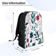 thumbnail image 3 of Watercolor Of Small Flowers Backpack Double Shoulder Backpack Durable, Spacious, Ergonomic Design for Travel, Work & Outdoor Use, 3 of 8