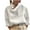 White, variant on Long Sleeve Linen Tops for Women Fall Spring Casual Buttons High Neck Loose Fit Pullover Tee Shirts (XL, White)