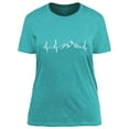 thumbnail image 6 of XCHQRTI Mountain Heartbeat Tshirt Graphic Tees Women Ladies Tee Shirts Short Sleeve, 6 of 9