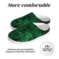 thumbnail image 6 of Yiaed Green Leave Fern Print Slippers Fuzzy Warm Cozy Slippers Non Slip House Slippers For Indoor Outdoor Slippers House Slippers-8, 6 of 7