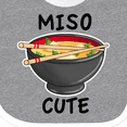 thumbnail image 4 of Inktastic Miso Cute with Miso Soup Boys or Girls Baby Bib, 4 of 4