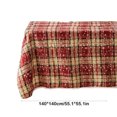 thumbnail image 3 of Mantel Xihbxyly 140Cm Lino Navidad Verde Cuadros, 3 of 7