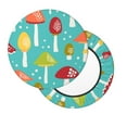 thumbnail image 2 of Fotbe Mushrooms Stool Covers Round,Waterproof Round Bar Stool Covers Bar Chair Covers Washable Stool Cushion Slipcover for 12-14 Inch Chair-14 inch, 2 of 7