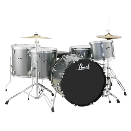 Pearl Roadshow RS525WFC 5-Piece Drum Set w/ Hardware & Cymbals (Charcoal Metallic)