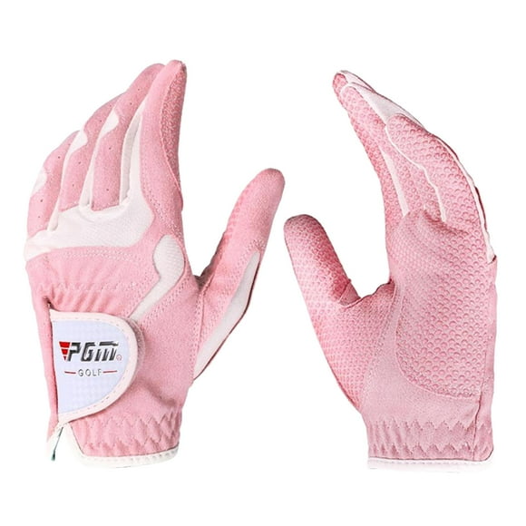Guantes de Golf para Mujer Sunnimix Rosa Blanco XL