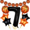 thumbnail image 1 of Globos con números de baloncesto de 40 pulgadas para decoración de fiesta de séptimo cumpleaños, 1 of 6
