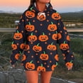thumbnail image 6 of cocolona Halloween Oversized Hoodies for Women Long Sleeve Casual Irregular Printed Sweatshirts Drawstring Pullover Tops, 6 of 6