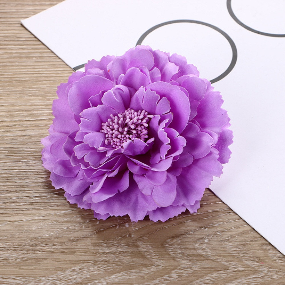 Iuhan Flower Peony Hair Clips Wedding Bridal Bridesmaid Prom Festival Hairpin Brooch Light Purple Walmart Com Walmart Com