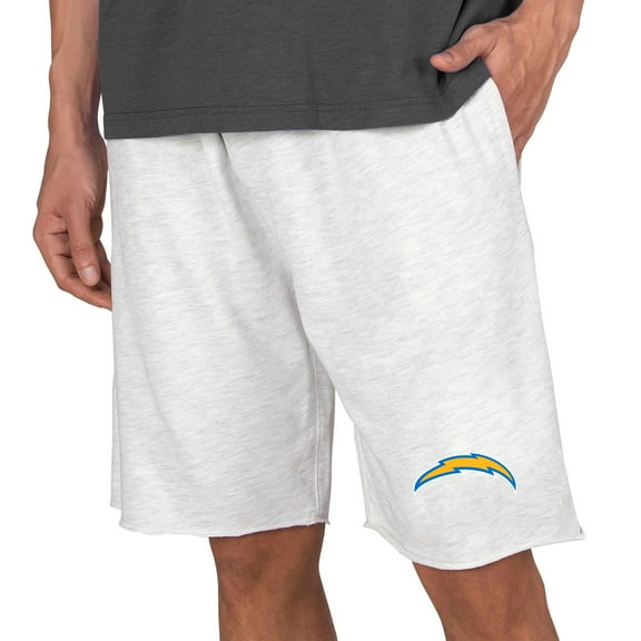 Men's Concepts Sport Oatmeal Los Angeles Chargers Mainstream Terry Shorts