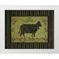 thumbnail image 3 of Sophie Devereux 32x26 White Modern Wood Framed Wall Art Titled - la Vache, 3 of 5