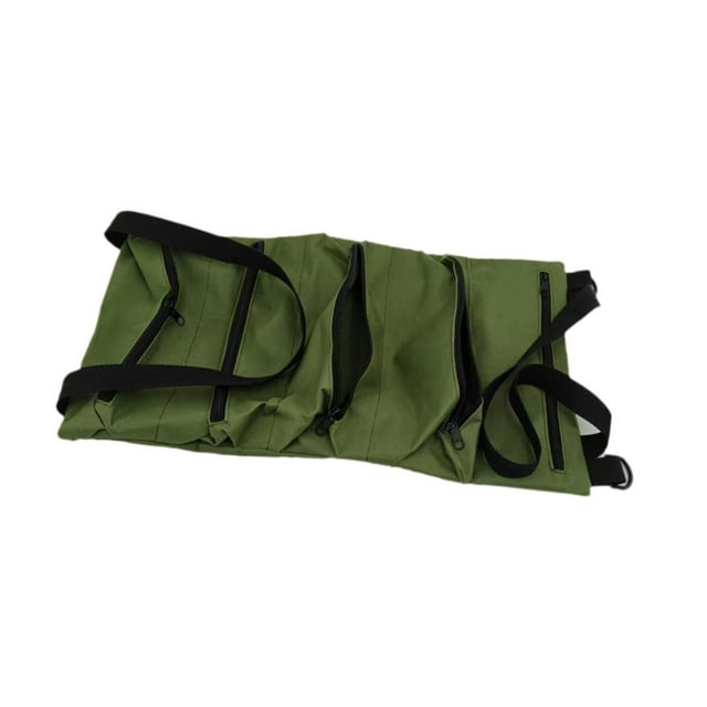 Bolsa de herramientas enrollable organizadora de tela Oxford portátil multifuncional impermeable para Verde