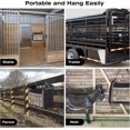 thumbnail image 4 of Horse Corner Hay Feeder,goat Corner Feeders With Large Capacity,corner Feeders With Mesh Bottom And Metal Snaps, 4 of 5