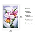thumbnail image 2 of Pink Orchid Hawaii - Vintage Hawaiian Airbrush Art by Ted Mundorff c.1940s - Fine Art Matte Paper Print (Unframed) 30x44in, 2 of 4