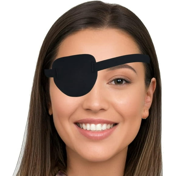 AMZVIO Eye Patches for Adults and Kids, 3D Medical Eye Patch for Adults Left and Right Eye,Adjustable Eyepatch for Lazy Eye After Cataract Surgery