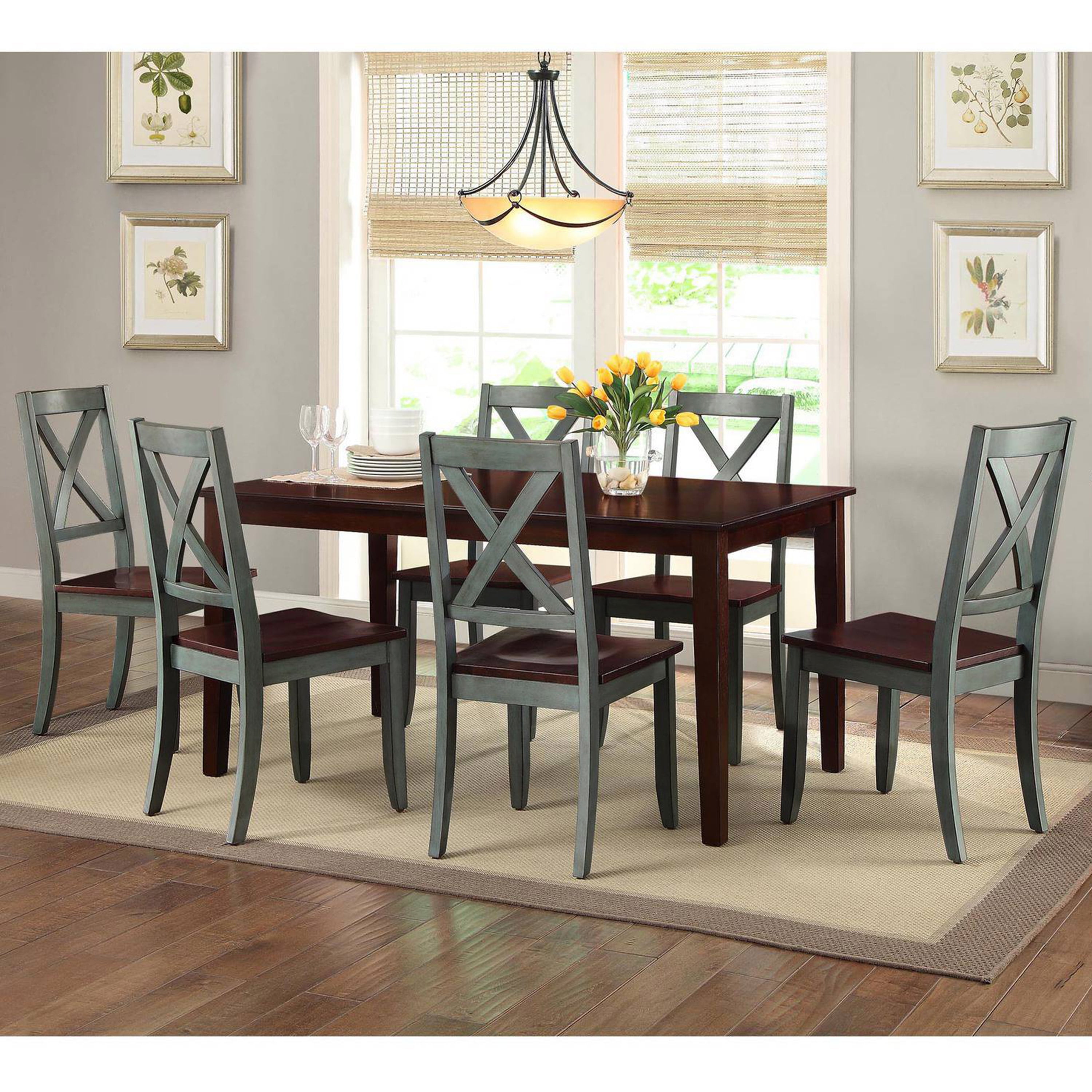 Better Homes & Gardens Maddox Crossing Dining Chair, Blue, Set of 2