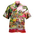 thumbnail image 4 of Camisas y blusas con estampado digital de animales para hombre, camisas casuales de manga corta a la moda para fiestas, playa, sueltas, para hombre, 4 of 5