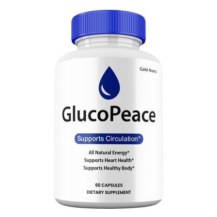 Gluco Peace Capsules, GlucoPeace Pills Glycogen Support Supplement Maximum Strength All Natural, 30 Day Supply (1 Pack)