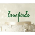 thumbnail image 1 of Love Birds Wedding Cake Topper Custom Cake Topper Color Option Available 6-7 Inches Wide, 1 of 1