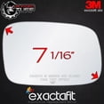 thumbnail image 6 of exactafit 8120R Passenger Side Mirror Glass Replacement Fits Lexus ES300 ES330 GS300 GS400 GS430 Right Hand 3m Adhesives, 6 of 6
