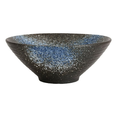 

1Pc Japanese Style Bowl Household Ceramic Bowl Noodle Bowl Dining Tableware Blue