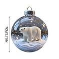 thumbnail image 3 of Eespoir Wildlife Wonders Collection Crystal Glass Ornament - Animal Christmas Decoration - Clear Plastic Xmas Balls - Winter Tree Decor Sparkling Star Accents/Holiday Ornaments(F), 3 of 5