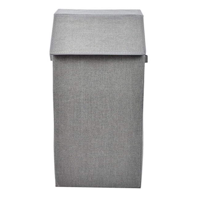 cesto para ropa gris 60 x 30 x 30 cm