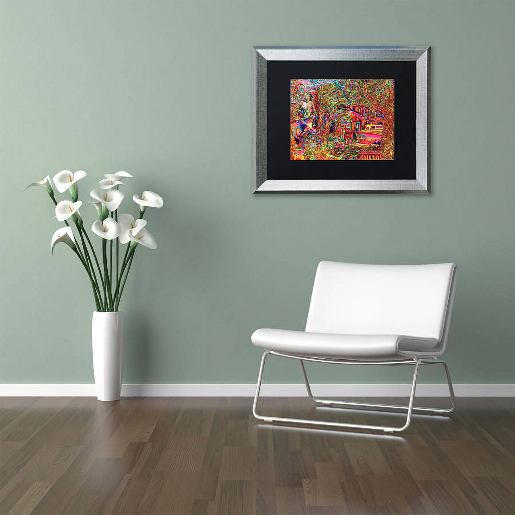 Trademark Fine Art "One Inch Further" Canvas Art by Josh Byer, Black Matte, Silver Frame