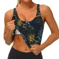thumbnail image 3 of KLL Sunflowers for Workout Tank Tops for Women,U Back Fitness Top Built in Shelf Bras Padded Fit for Yoga Gym-X-Large, 3 of 8