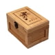 thumbnail image 1 of Joyero de madera, caja de almacenamiento de joyería de bambú vacía con tapa con bisagras, caja de regalo artesanal, organizador de pecho de joyería, 1 of 9