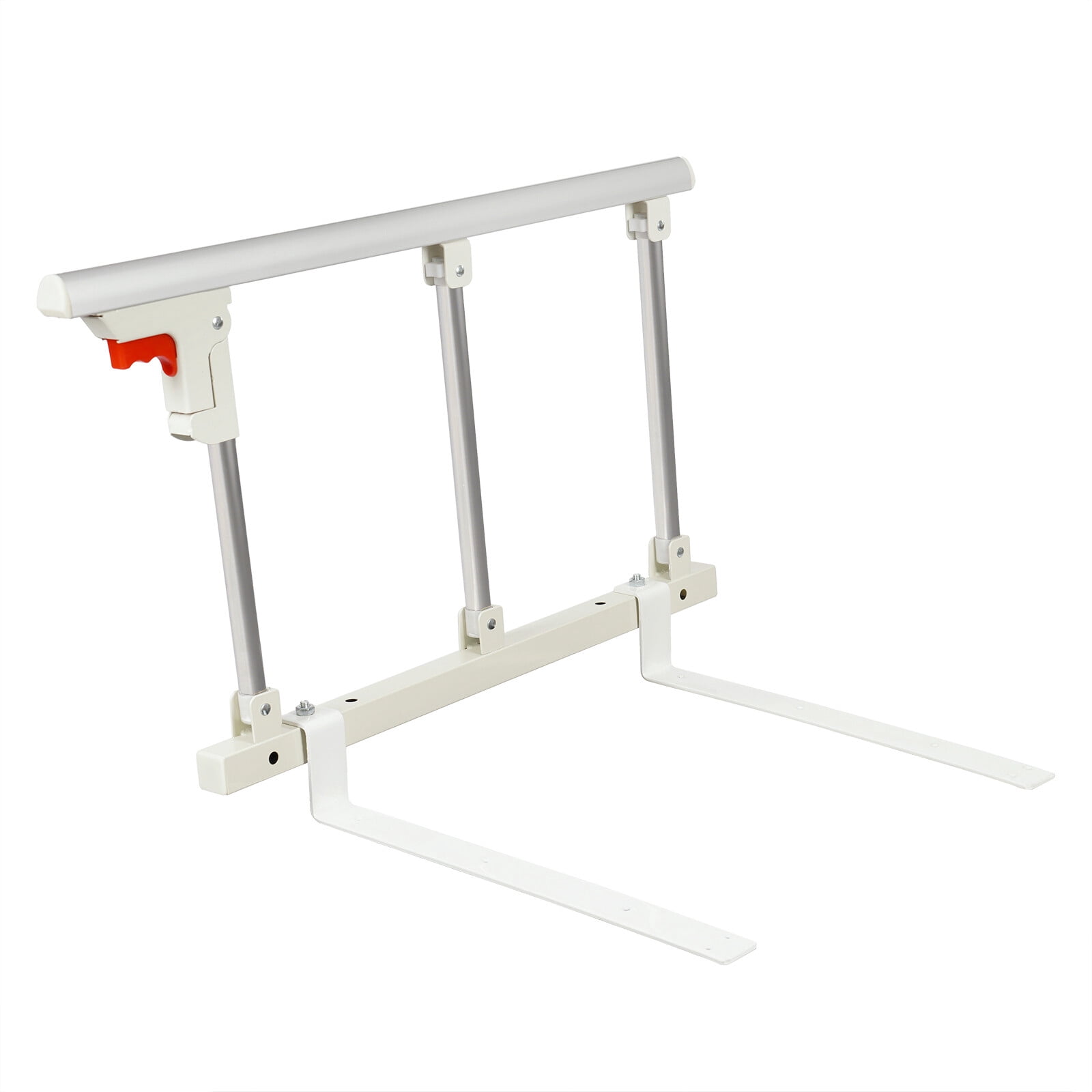 Silvery White Bed Safety Railing - Heavy-Duty Bedside Guard for Enhanced Safety & Peace of Mind