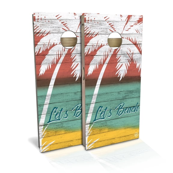 Skip's Garage | Lets Beach Cornhole Board Set | Includes Boards & Bags | Choose Your Size & Accessories
