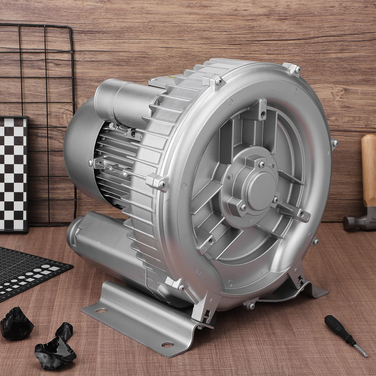 Plagage 2.4HP Blower 110-120V | 1.8KW High-Pressure Industrial Vacuum Pump for Air Blowing Aquarium Fish Pond