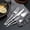🔥 silver_New#1743, variant on 410 Stainless Steel Cutlery Set | Fork Knife Spoon Tableware | Polished Finish | Durable Rust-Resistant Design | 23.7x4.6x3.5cm | Ideal for Home & Restaurants | 4-Piece Silver Set