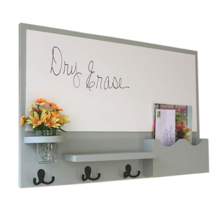 Large Slot Mail Organizer with Whiteboard, Coat Hooks & Mason (Best Green Beans For Canning)