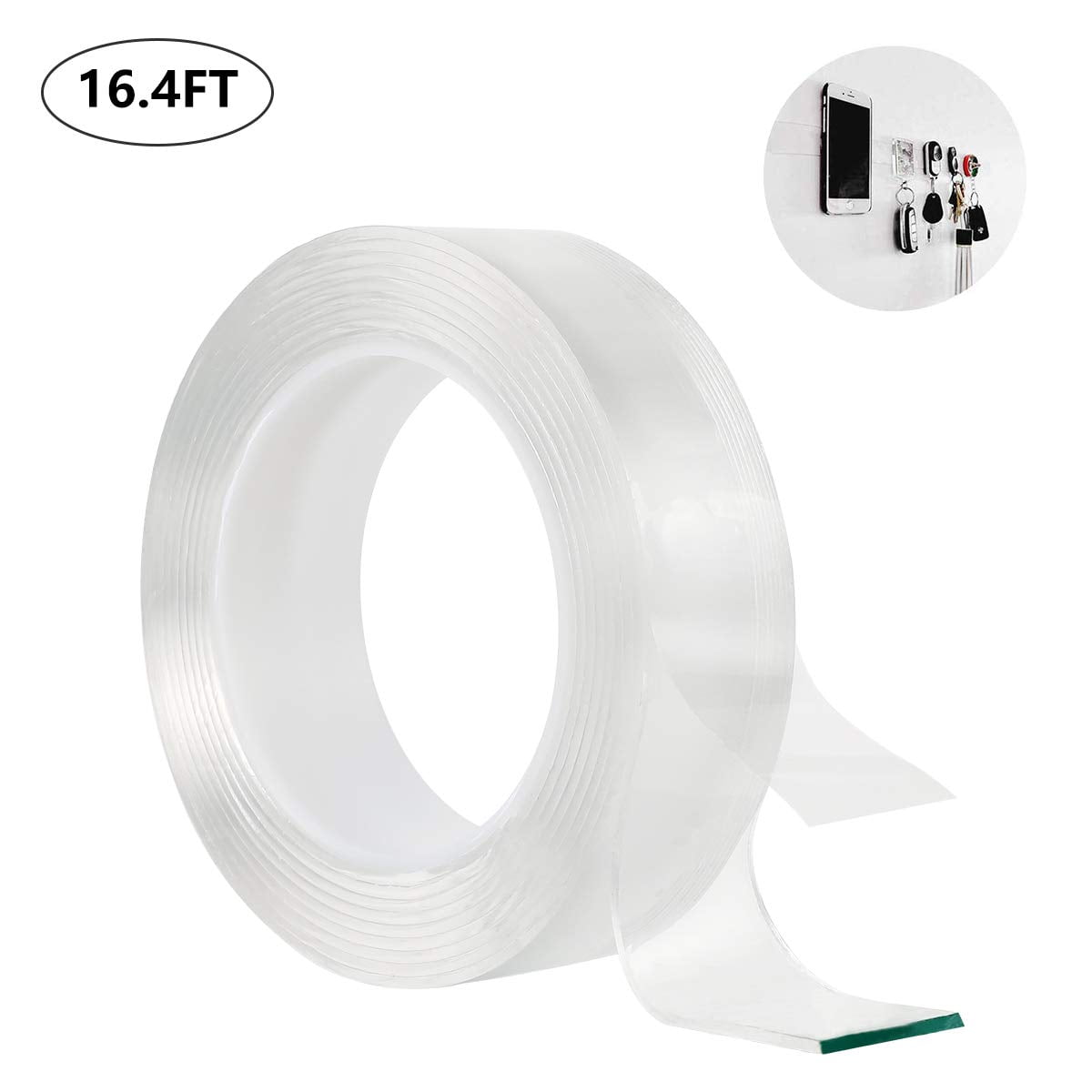 Fysho Traceless Washable Adhesive Tape, Reusable Gel Nano Tape