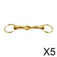 thumbnail image 1 of 5xHorse Snaffle Bit Llavero Favores De Fiesta Bolso Decoración Colgante Llavero De Aleación Oro, 1 of 8