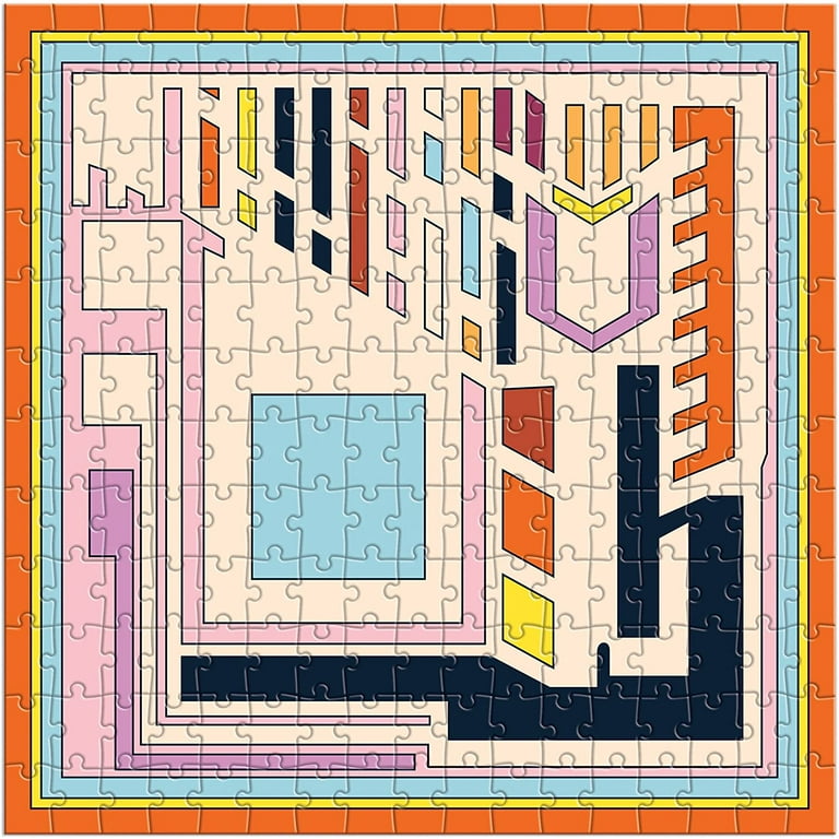 ■ Details of Frank Lloyd Wright Frank Lloyd Wright Textile Blocks Set of 4 Puzzles (Jigsaw