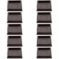 NIYANGLE 10Pcs Furniture Coasters for Floor Protection Square Plastic Non Slip Chair Wheel Stoppers