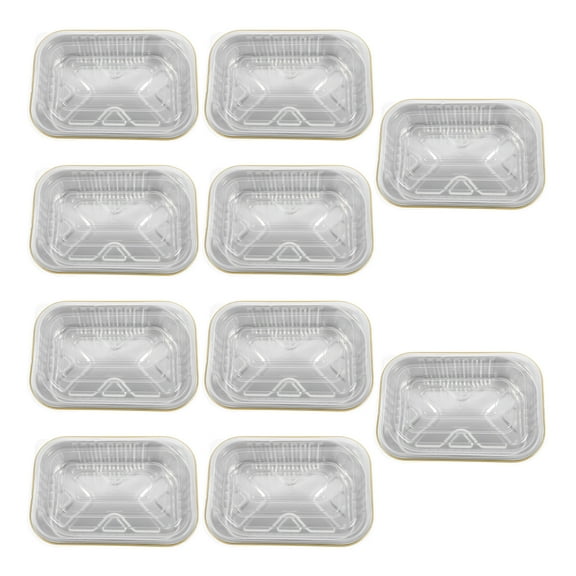 FUTUREORYY Heavy Duty Aluminum Pans with Lids for Grilling and Cooking 10 Sets
