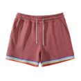 thumbnail image 4 of Wyzesi Gym Shorts for Men 7 Inch Inseam Mens Summer Solid Color Rainbow Pants Pocket Drawstring Loose Casual Sports Running Straight Shorts Beach Pants, 4 of 4