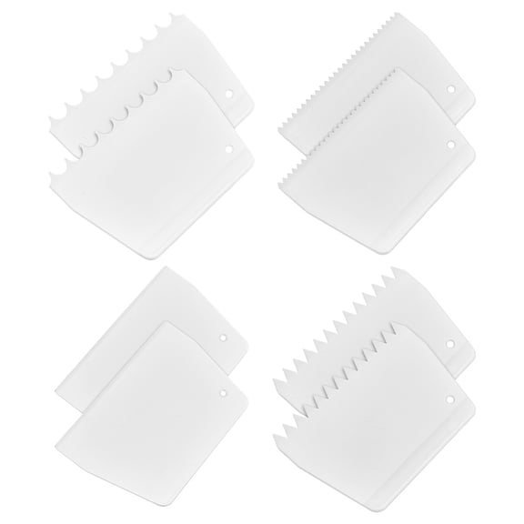 8 Pcs 4 Styles Adhesive Spreader Notched Glue Spreader Adhesive Barrier Spreader Plastic Trowel Spreader Hardwood Flooring Spreader for making