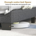 thumbnail image 6 of Costway Twin Size Upholstered Platform Bed Tufted Headboard Mattress Foundation Grey, 6 of 10